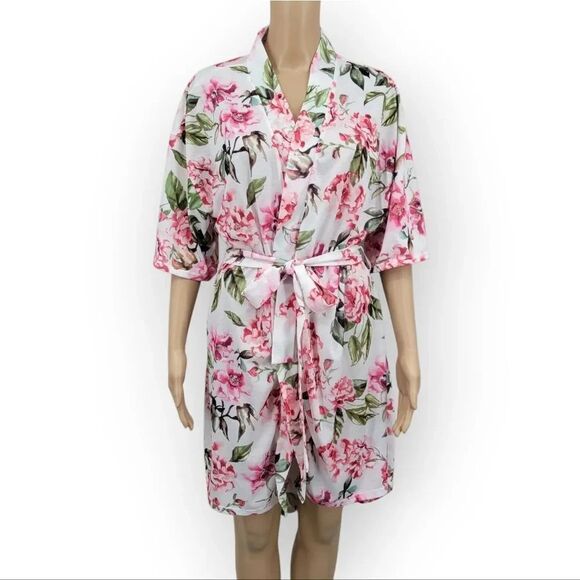 Show Me Your MuMu Other - Show Me Your MuMu Floral Robe - Pink and Green